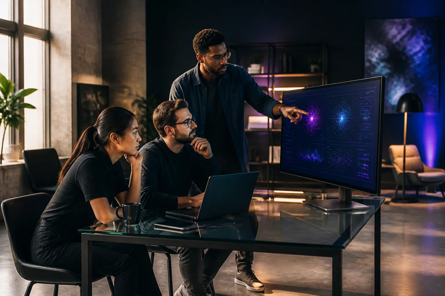 Protolabai team collaborating on the platform